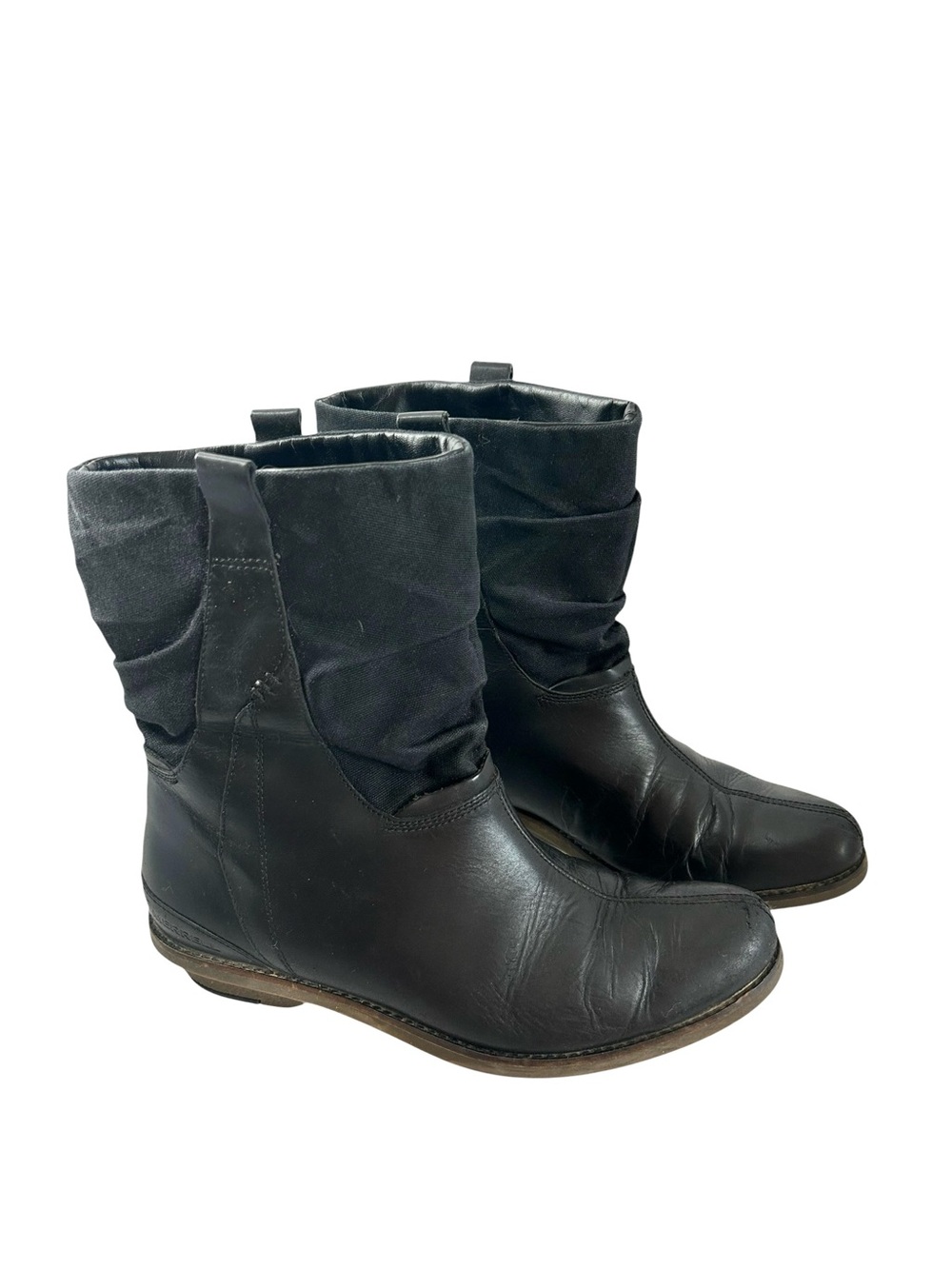 Merrell Adaline Mid-Calf Slouch Boot 10 Black Leather Canvas Outdoor
